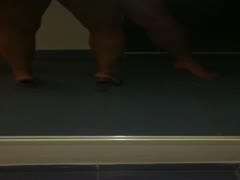 With both of us cumming up against the wall, I&#039;m fucking my little sultry wife.